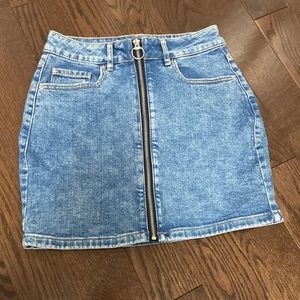 Denim blue skirt